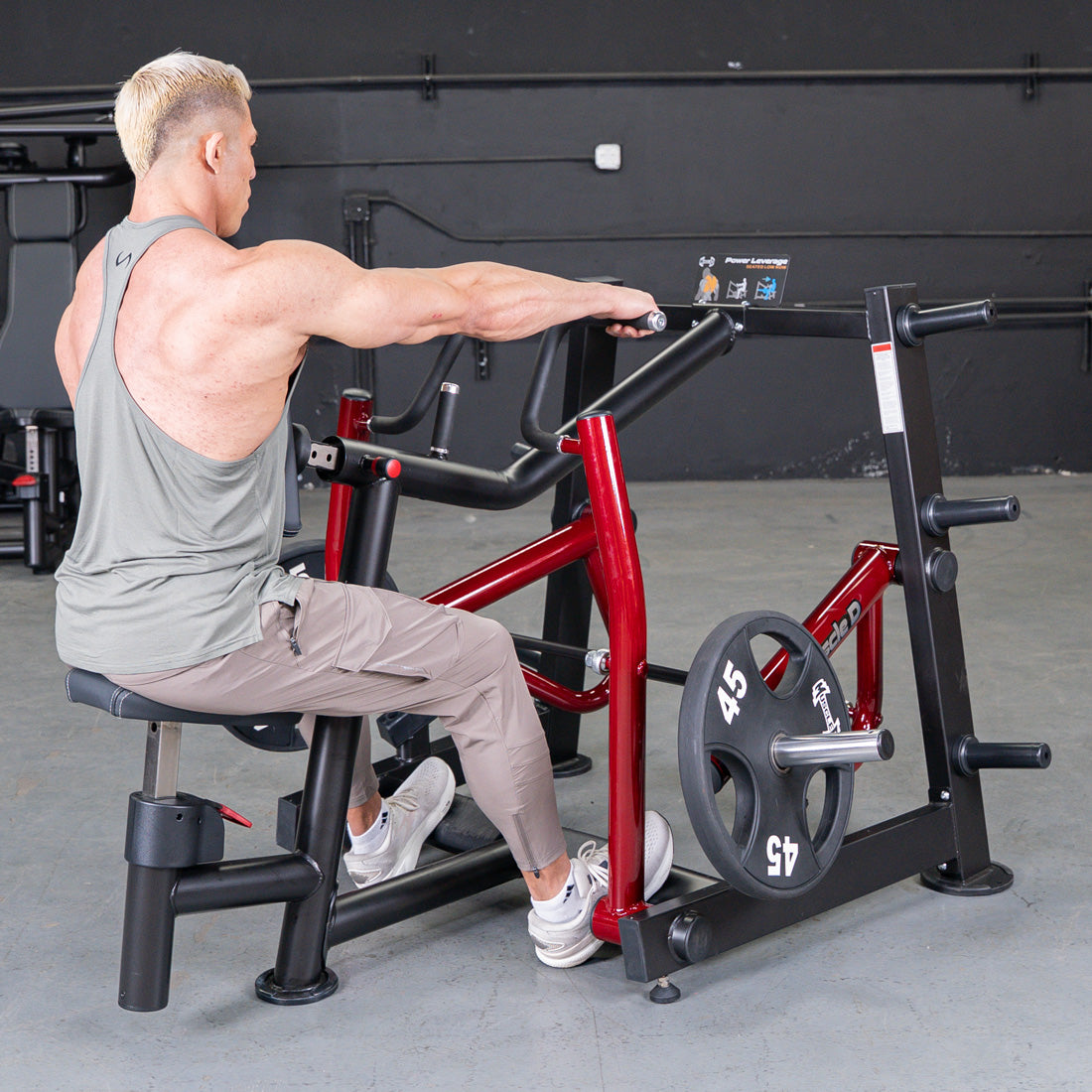 Power Leverage V2 Dual Hinge Seated Row | Muscle D Fitness