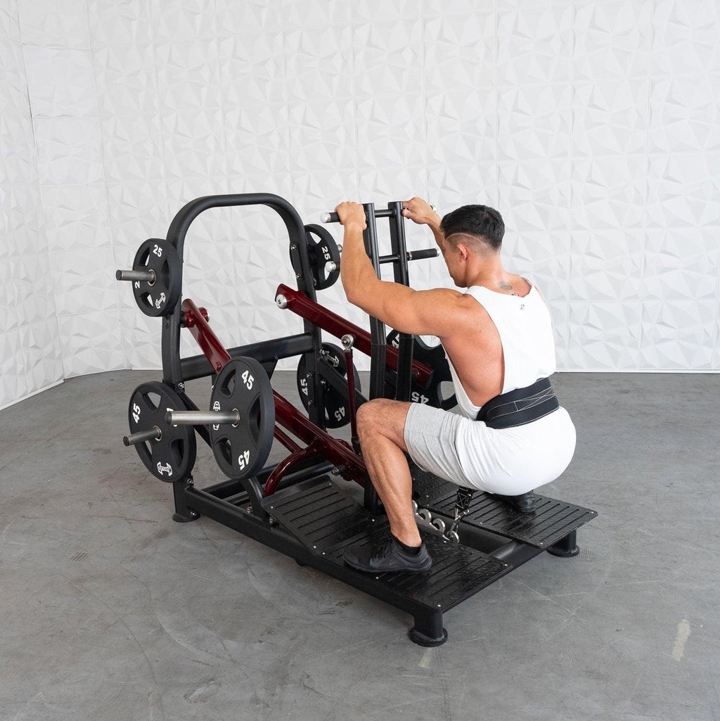 Pro Strength Belt Squat - Muscle D Fitness - Standing Belted Hip Thrust - Plate Loaded