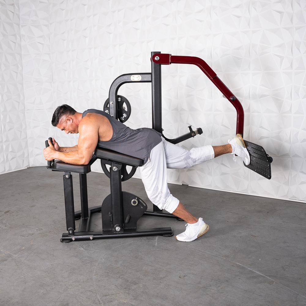 Pro Strength Booty Shaper - Muscle D Fitness - Adjustable, Plate Loaded, Glute Kick