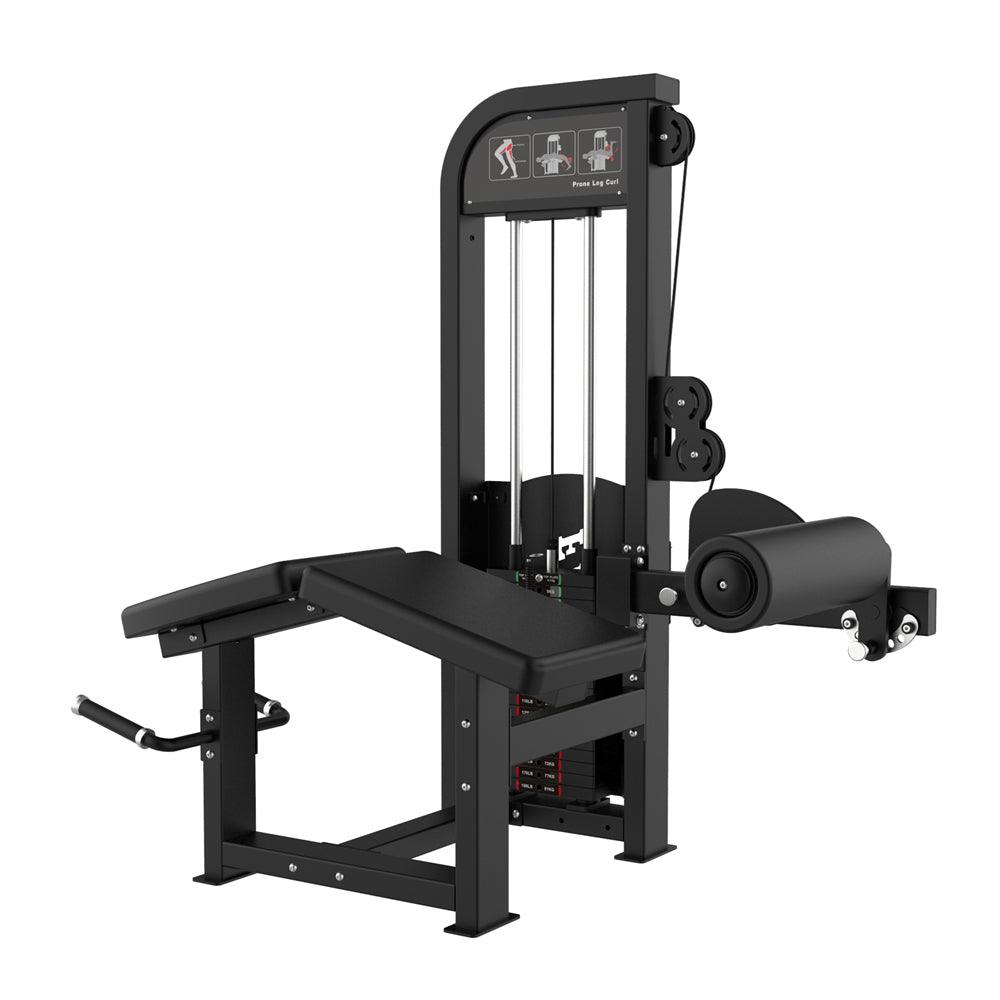 Excel Prone Leg Curl - Muscle D Fitness - Selectorized Hamstring Curl
