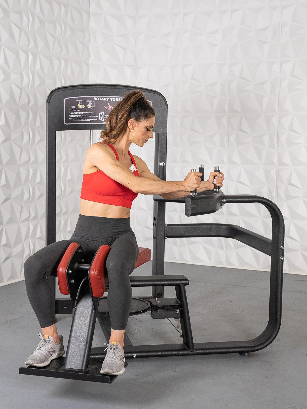 Muscle D Fitness Elite Selectorized Rotary Torso — view 10