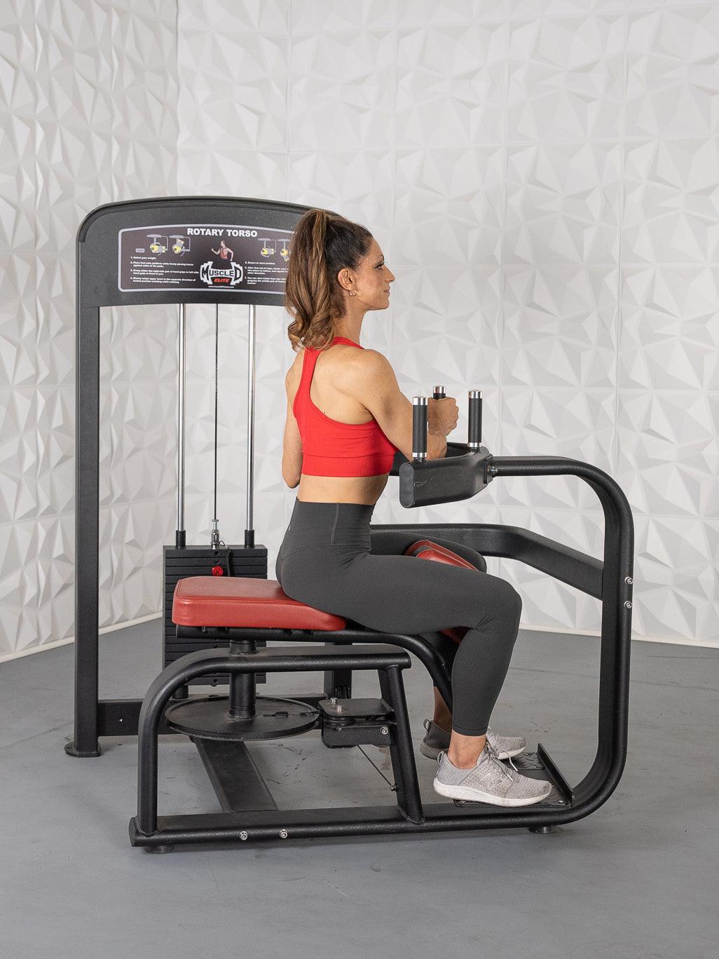 Muscle D Fitness Elite Selectorized Rotary Torso — view 11