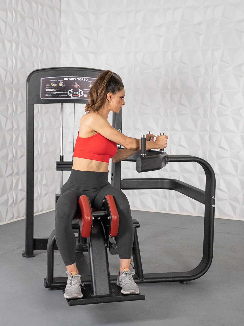 Muscle D Fitness Elite Selectorized Rotary Torso — view 9