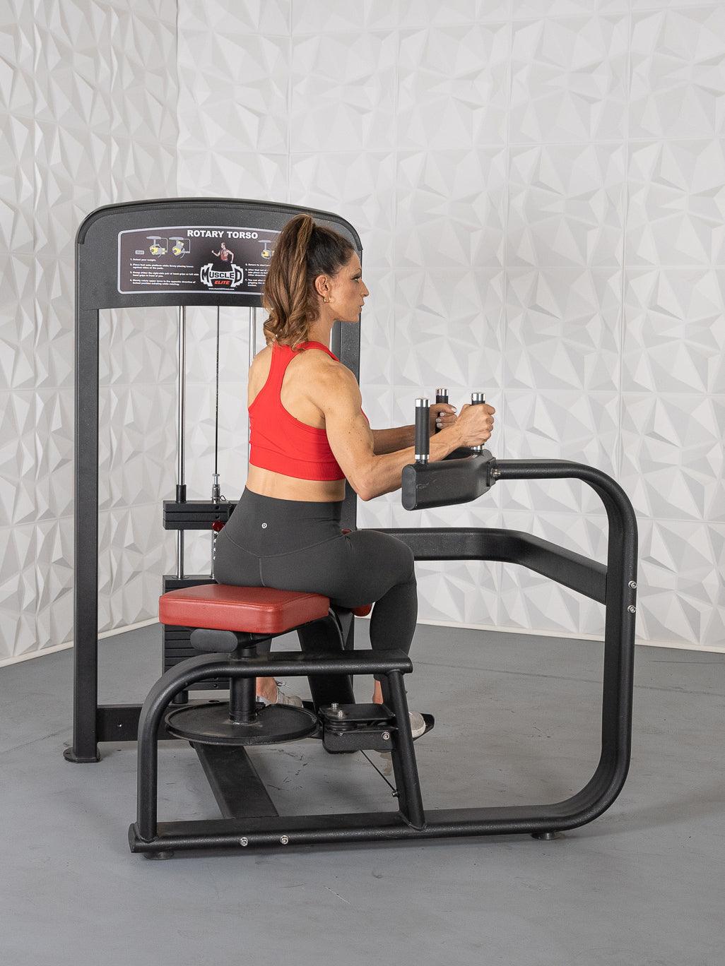 Muscle D Fitness Elite Selectorized Rotary Torso — view 4