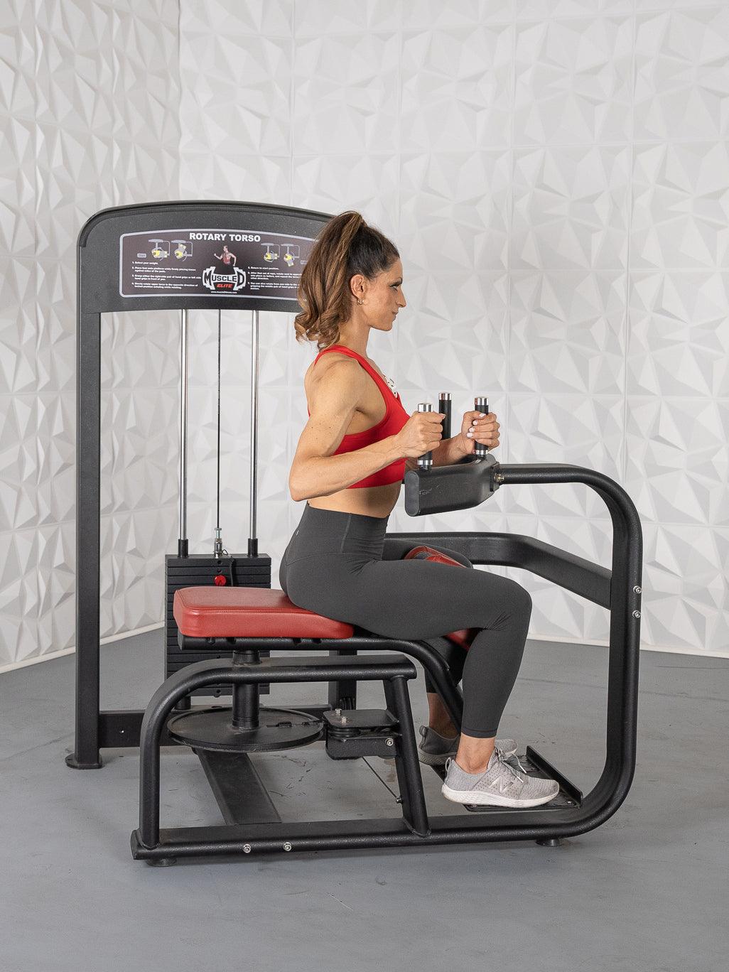 Muscle D Fitness Elite Selectorized Rotary Torso — view 3