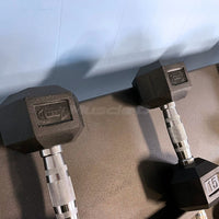 Muscle D Fitness Rubber Hex Dumbbell Set — view 6