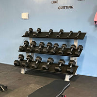 Muscle D Fitness Rubber Hex Dumbbell Set — view 3