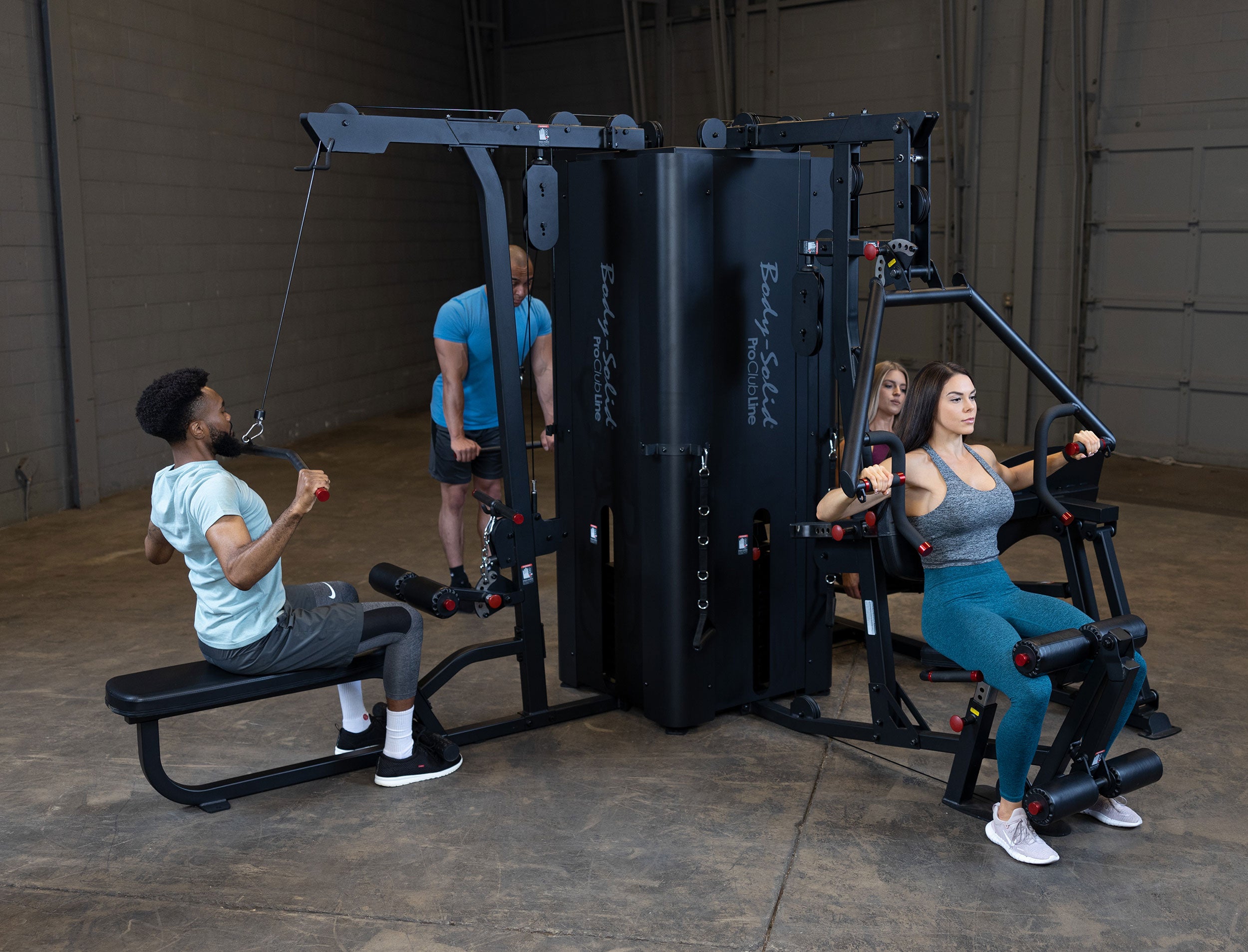 Body-Solid Pro Clubline S1000 Commercial Multi-Station Gym – 4 Weight Stack System