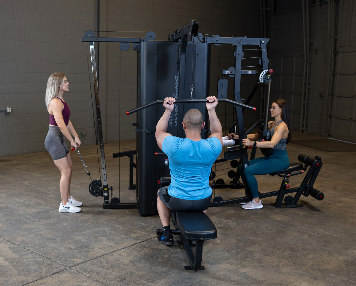 Body-Solid Pro Clubline S1000 Commercial Multi-Station Gym - 4 Weight Stack System — view 6