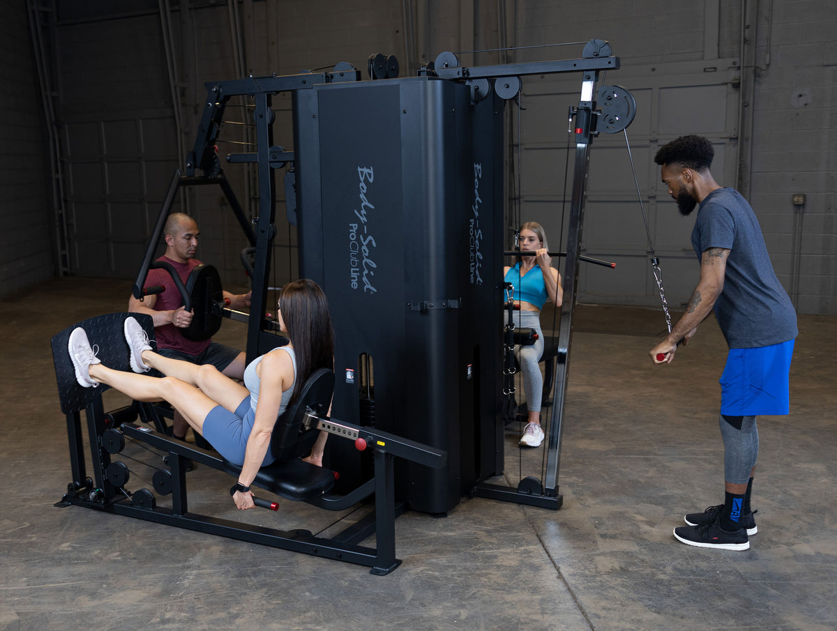 Body-Solid Pro Clubline S1000 Commercial Multi-Station Gym - 4 Weight Stack System — view 7