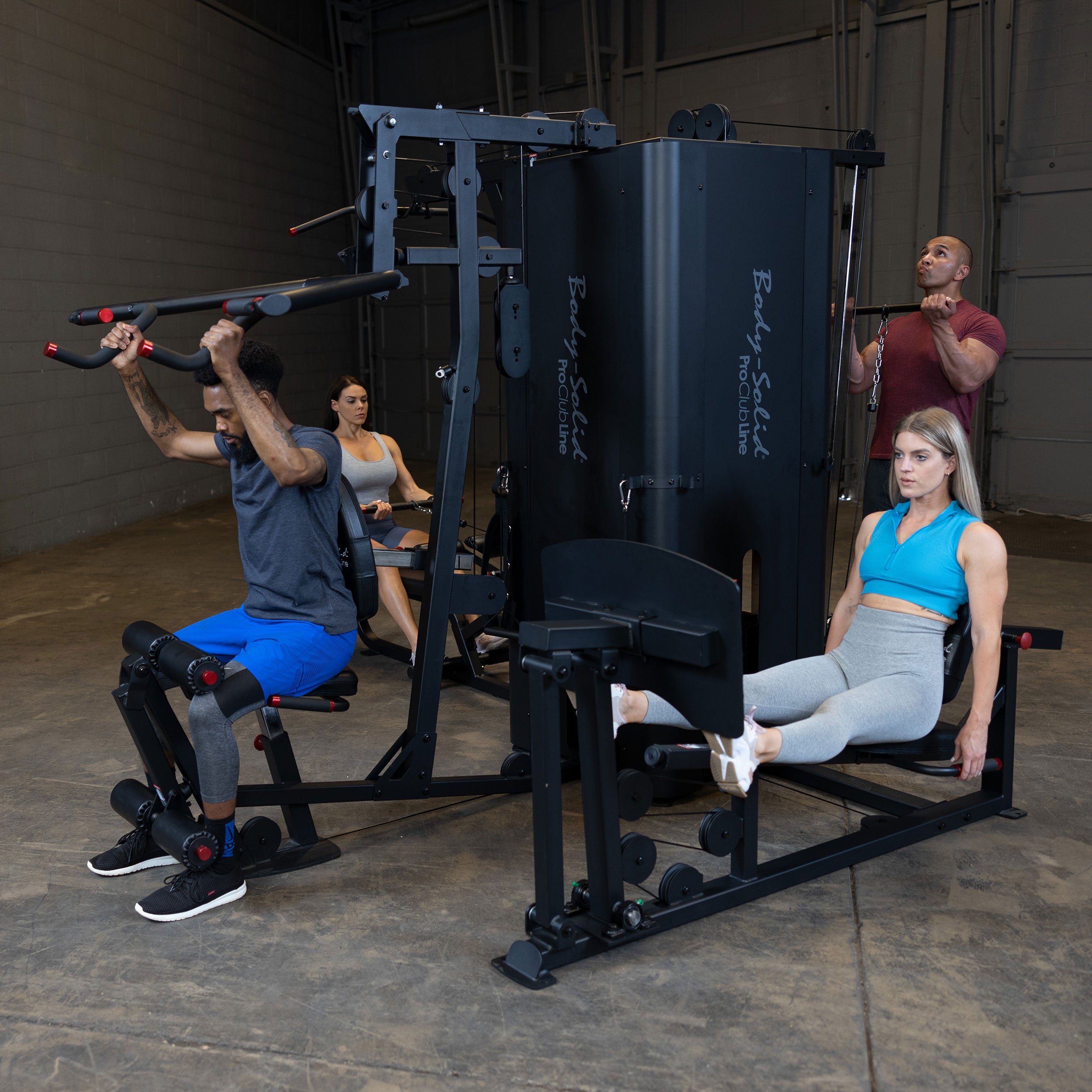 Body-Solid Pro Clubline S1000 Commercial Multi-Station Gym – 4 Weight Stack System