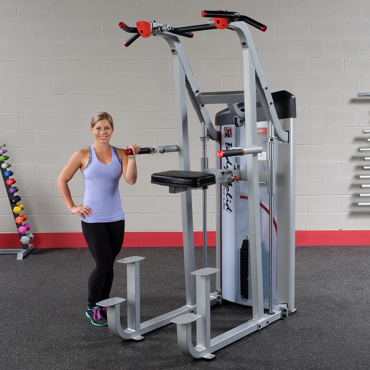 Body-Solid S2GCD Assisted Chin-Up & Dip Machine - 235lb Stack Commercial Grade — view 3