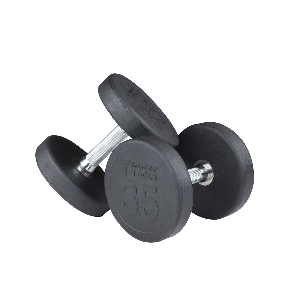 Body-Solid Rubber Round Dumbbell Sets (SDPS Series)
