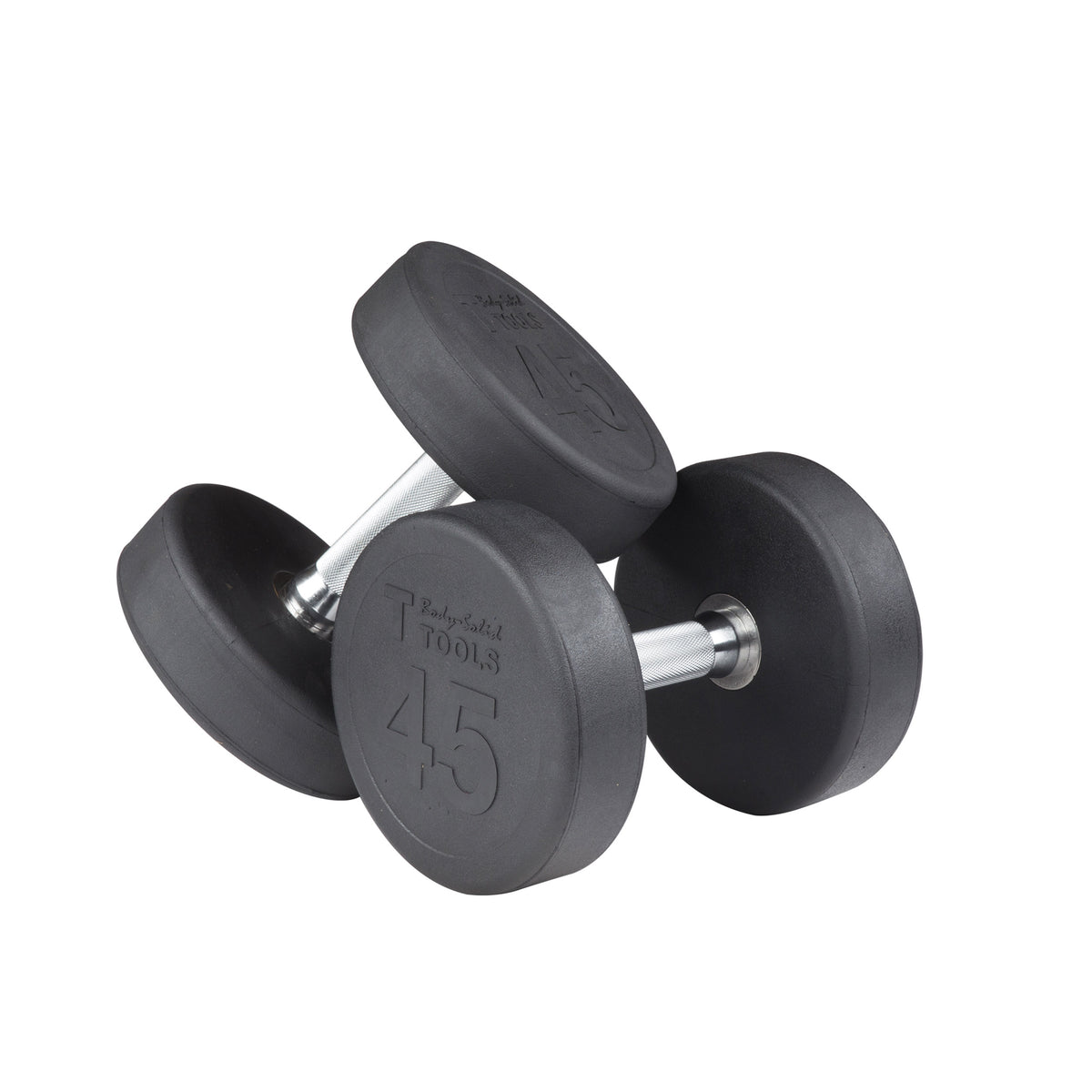 Body-Solid Rubber Round Dumbbell Sets (SDPS Series)