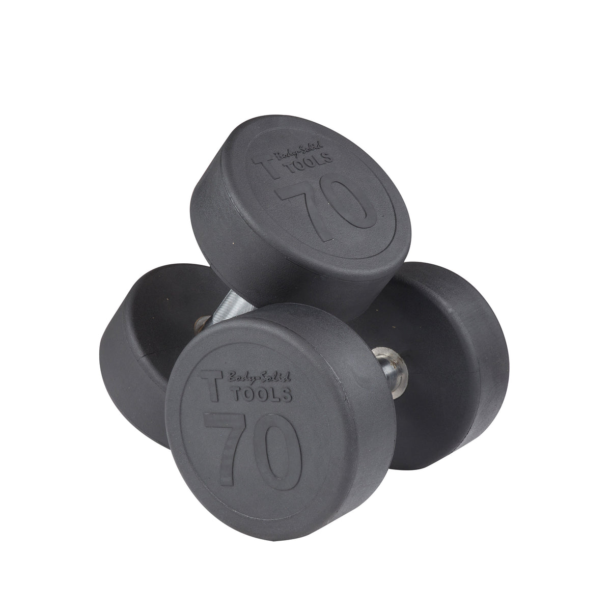 Body-Solid Rubber Round Dumbbell Sets (SDPS Series)