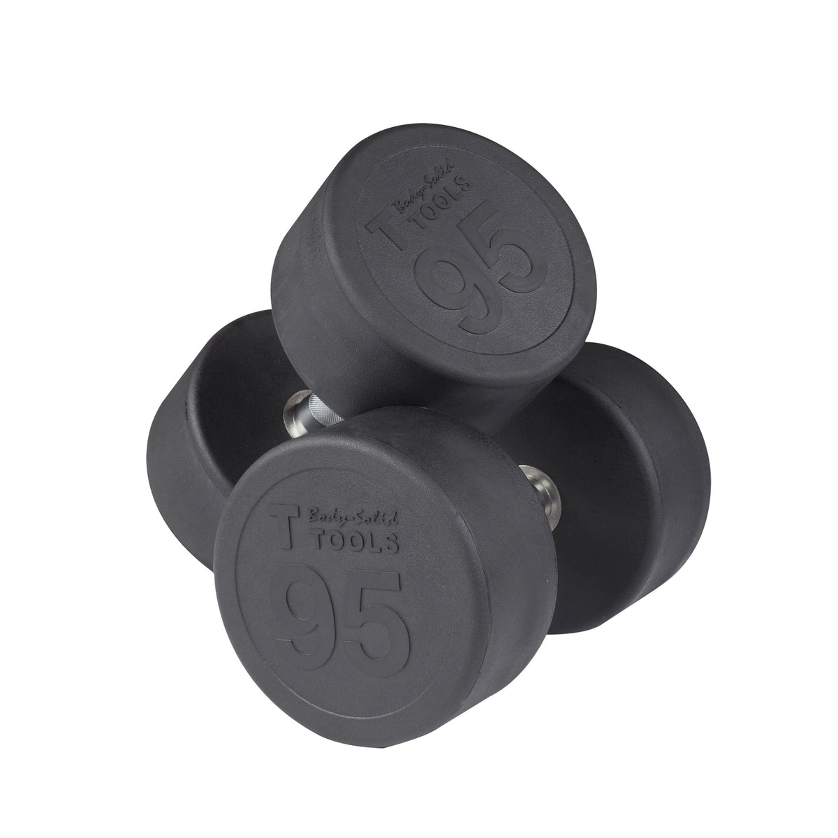 Body-Solid Rubber Round Dumbbell Sets (SDPS Series)