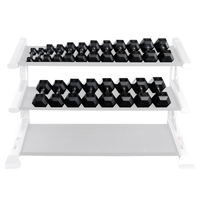 Body-Solid Powerline Rubber Hex Dumbbells - Banner