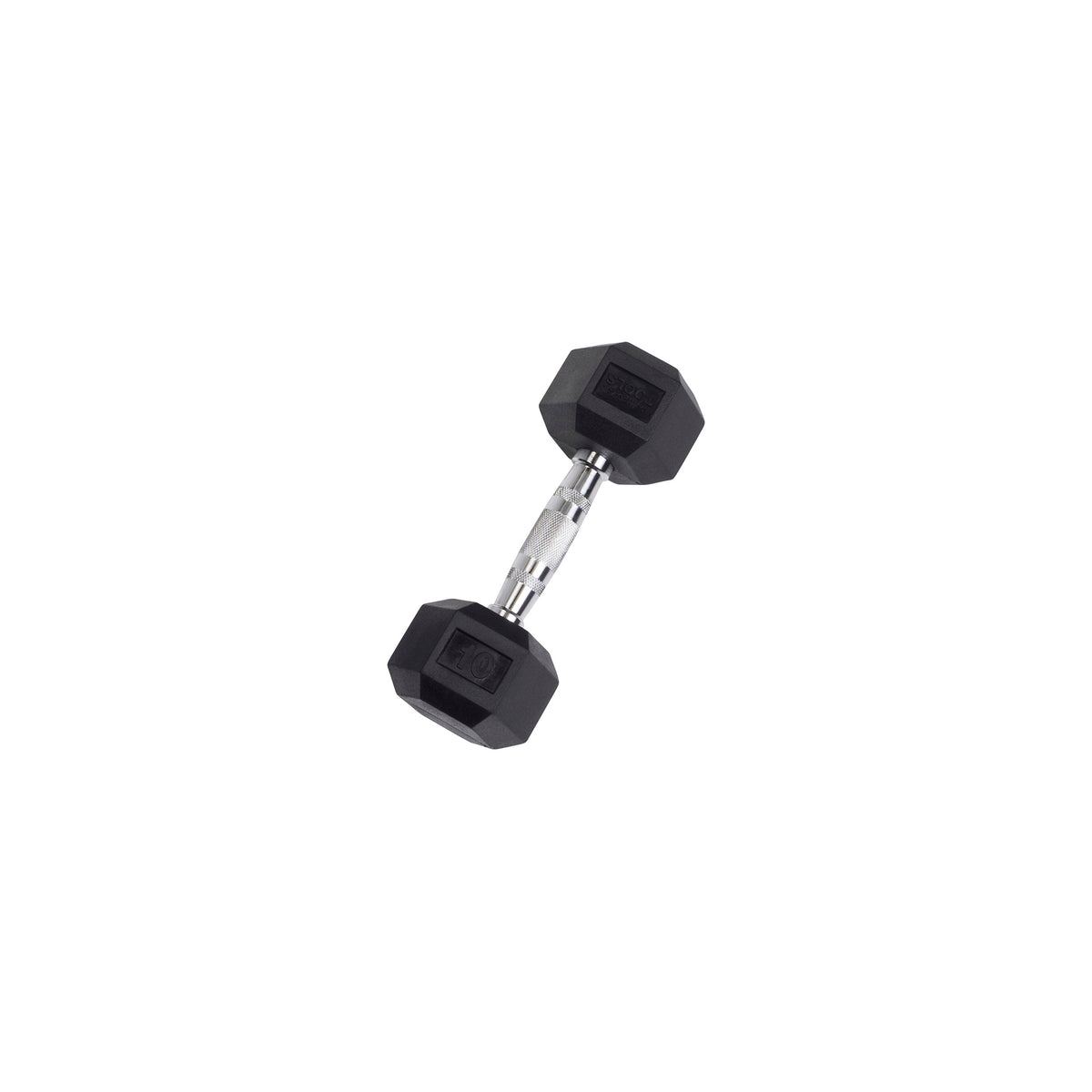 Body-Solid Tools Rubber Hex Dumbbells (SDR Series, 3-120 lb, Single or Pair)