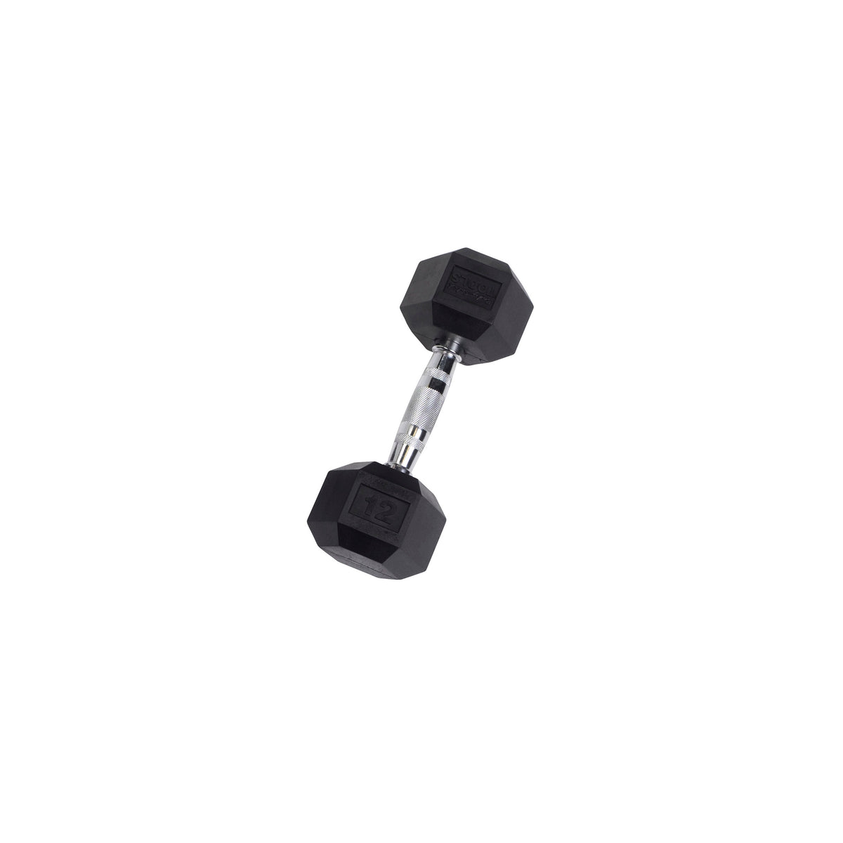 Body-Solid Tools Rubber Hex Dumbbells (SDR Series, 3-120 lb, Single or Pair)