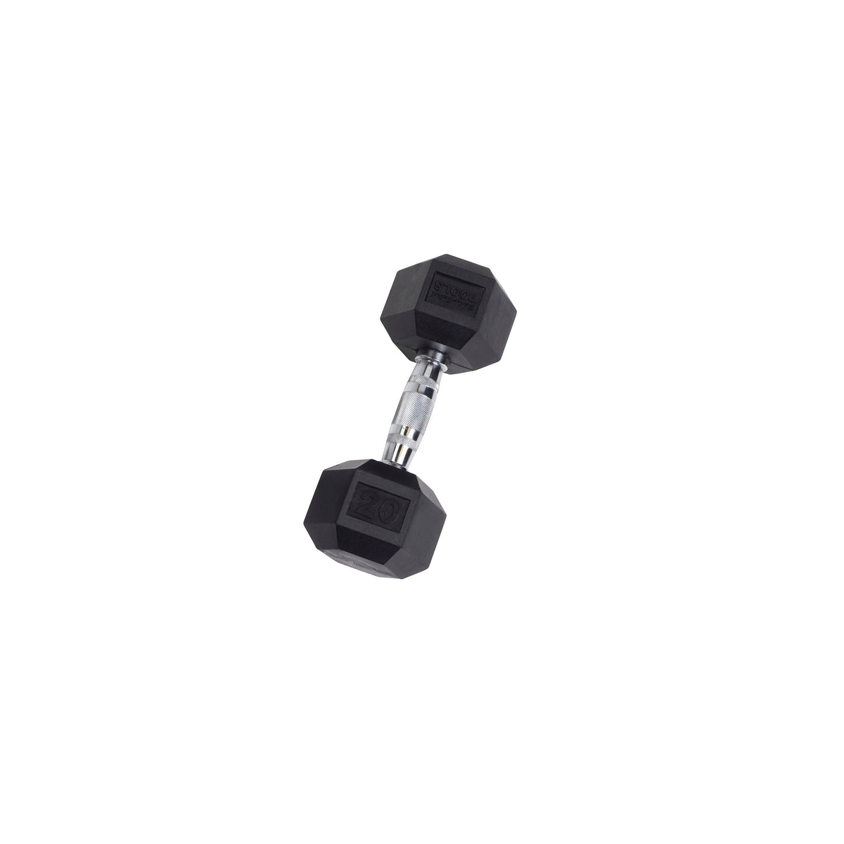 Body-Solid Tools Rubber Hex Dumbbells (SDR Series, 3-120 lb, Single or Pair)