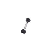 Body-Solid Tools Rubber Hex Dumbbells