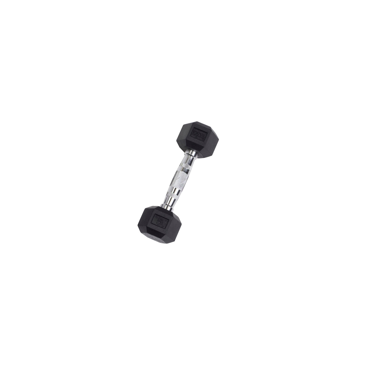Body-Solid Tools Rubber Hex Dumbbells (SDR Series, 3-120 lb, Single or Pair)