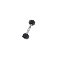 Body-Solid Tools Rubber Hex Dumbbells (SDR Series, 3-120 lb, Single or Pair)