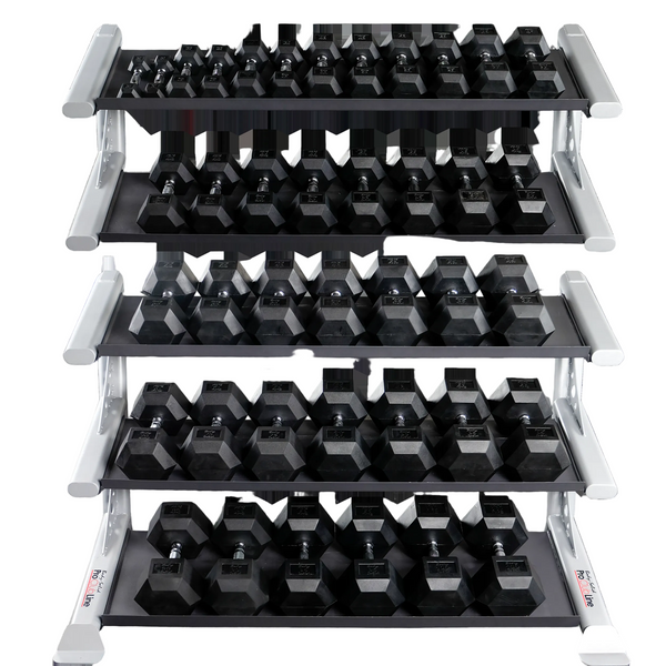 Body-Solid Rubber Hex Dumbbell Sets (SDRS Series)