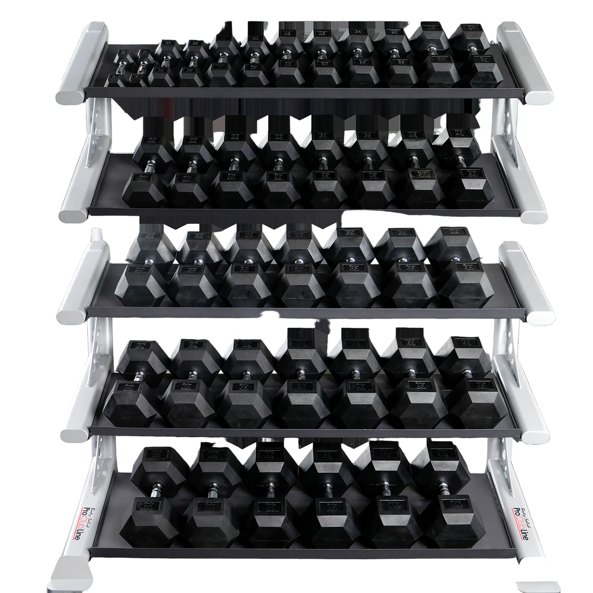 Body-Solid Rubber Hex Dumbbell Sets