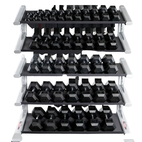 Body-Solid Rubber Hex Dumbbell Sets