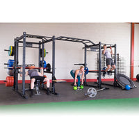 SPR1000SSDB Double Power Racks with Monkey Bars and Safety Straps
