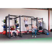 SPR1000DBBACK Double Power Racks with Rear Extensions and Monkey Bars