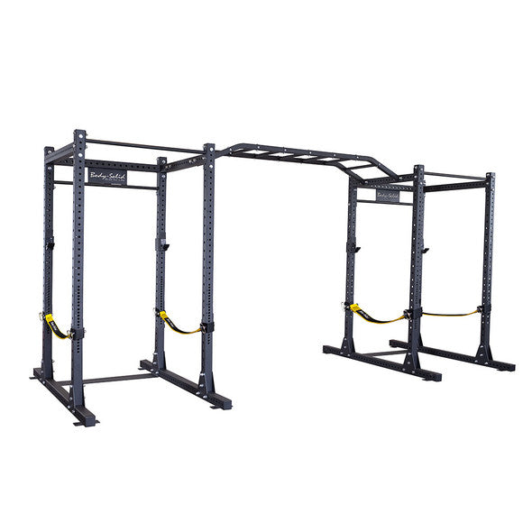 SPR1000SSDB Double Power Racks with Monkey Bars and Safety Straps