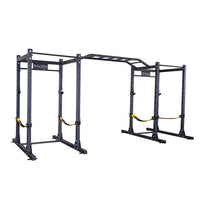 SPR1000SSDB Double Power Racks with Monkey Bars and Safety Straps