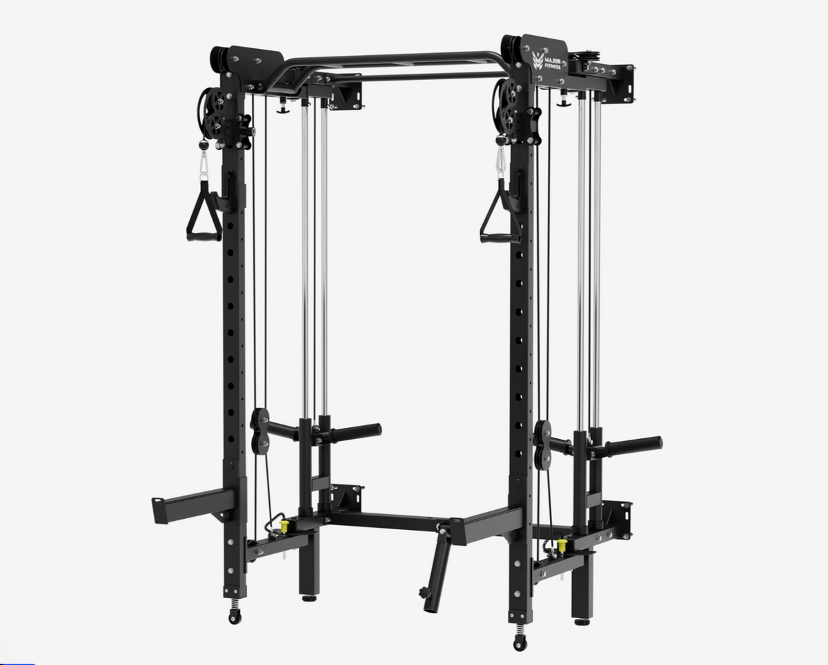 Major Fitness F35 All-In-One Home Gym Wall Folding Power Rack