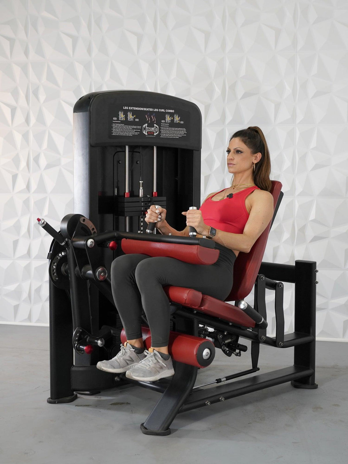 Muscle D Fitness Elite Selectorized Leg Extension Seated Leg Curl Combo — view 7