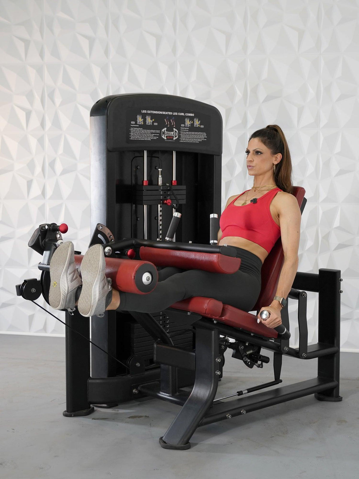 Muscle D Fitness Elite Selectorized Leg Extension Seated Leg Curl Combo — view 3