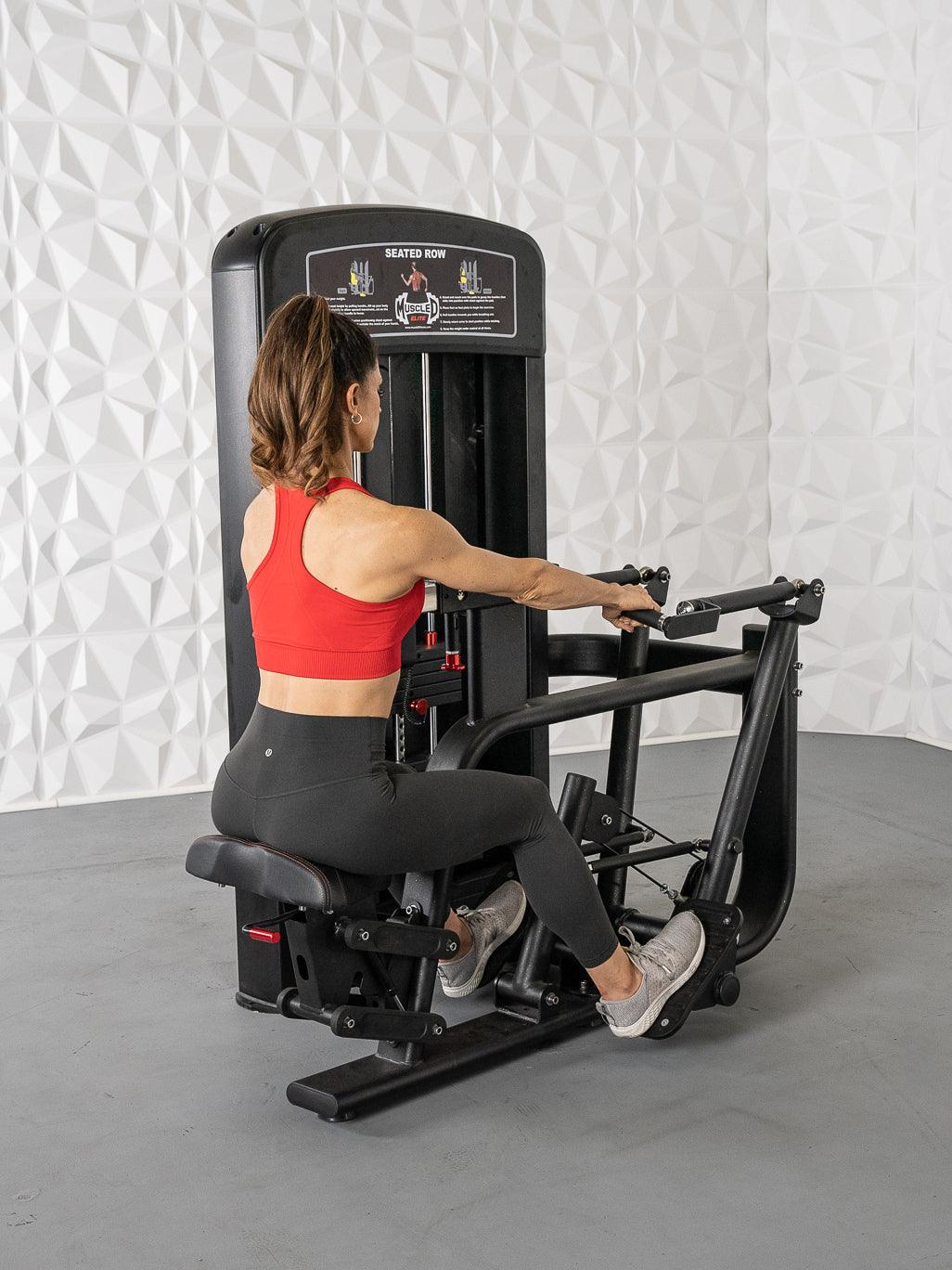 Muscle D Fitness Elite Selectorized Seated Row — view 4