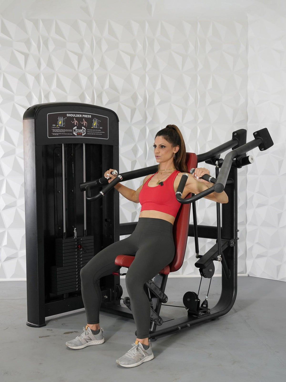 Muscle D Fitness Elite Selectorized Shoulder Press — view 3