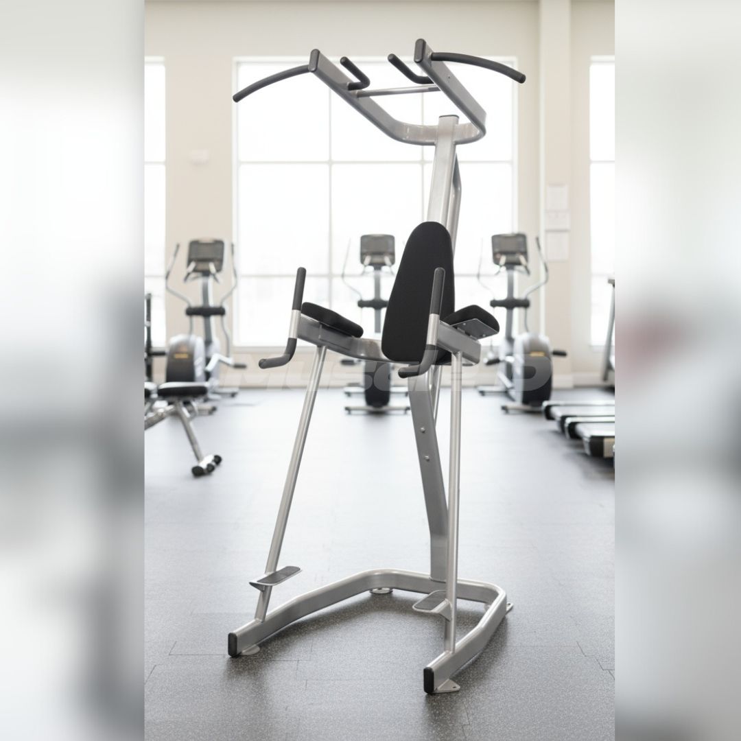 Muscle D Fitness Vertical Knee Raise with Pull Up Station