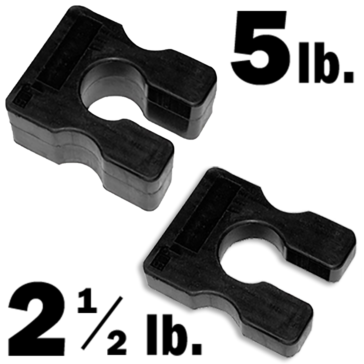 Body-Solid Weight Stack Adapter Bundle - 2.5lb & 5lb Plates for Gym Machines