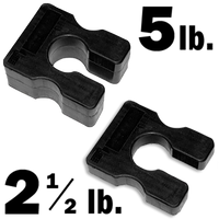 Body-Solid Weight Stack Adapter Bundle - 2.5lb & 5lb Plates for Gym Machines