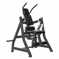 Excel Abdominal/Oblique Crunch - Muscle D Fitness - Commercial Adjustable Seat - Plate Loaded Abdominal Crunch