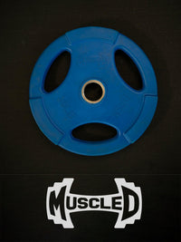 Muscle D Fitness RUBBER COATED COLORED OLYMPIC PLATES: Rubber Plates, per Pair — view 5