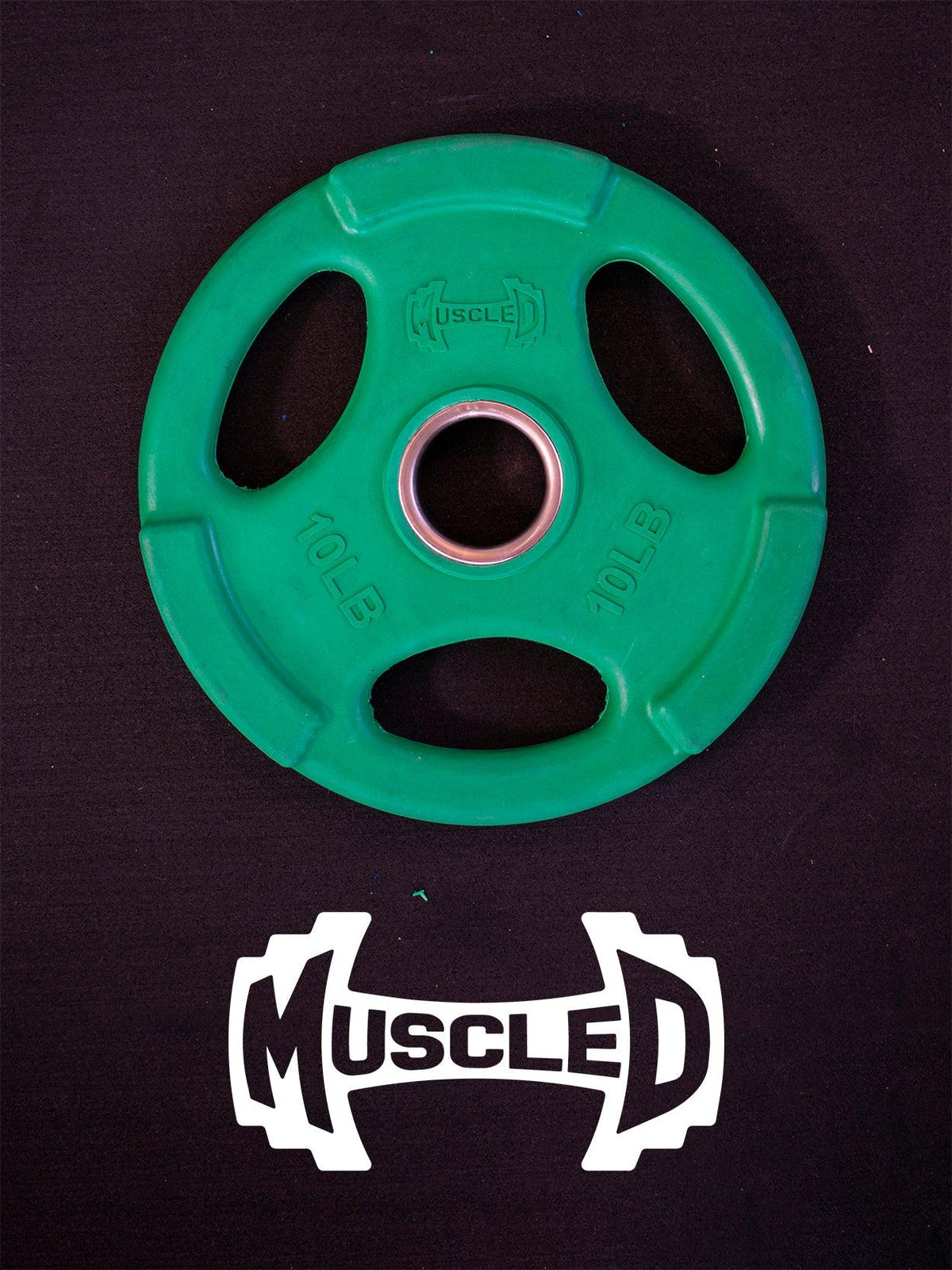 Muscle D Fitness RUBBER COATED COLORED OLYMPIC PLATES: Rubber Plates, per Pair — view 6