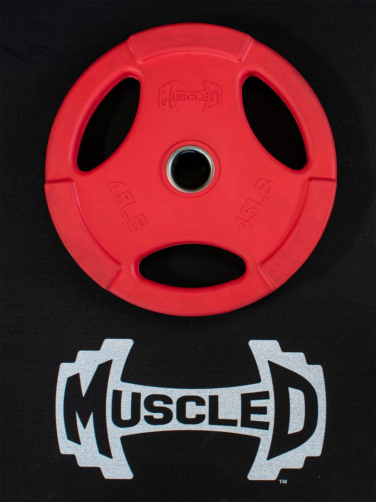 Muscle D Fitness RUBBER COATED COLORED OLYMPIC PLATES: Rubber Plates, per Pair — view 8