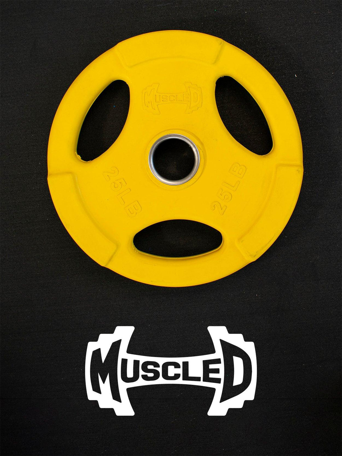 Muscle D Fitness RUBBER COATED COLORED OLYMPIC PLATES: Rubber Plates, per Pair — view 9