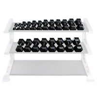 Body-Solid Powerline Rubber Hex Dumbbell 5-30 lb Package SDR-210