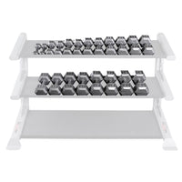 Body-Solid SDX Vertical Cast Iron Hex Dumbbell Set