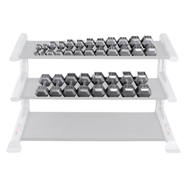 Body-Solid SDX Vertical Cast Iron Hex Dumbbell Set